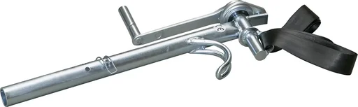 "Front foot winch, with belt, for hoof trimming crush image"