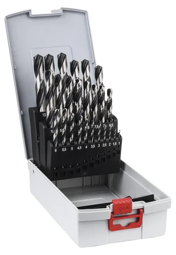 "HSS twist drill PointTeQ Pro Box 1.0 - 13.0, 25 pieces image"