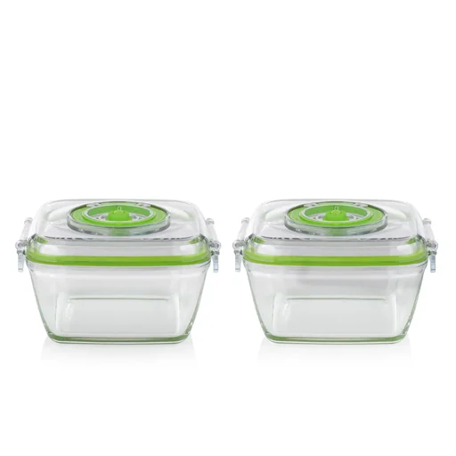 "Glass vacuum container, 2 x 700ml, for vacuum pump 957306 image"