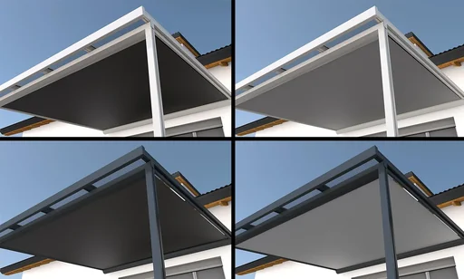 "St. Tropez under-roof awning, 3 x 3 m, white, fabric 314028 image"