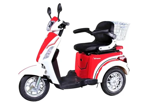 "E-scooter senior mobility red-white - 20 km/h image"
