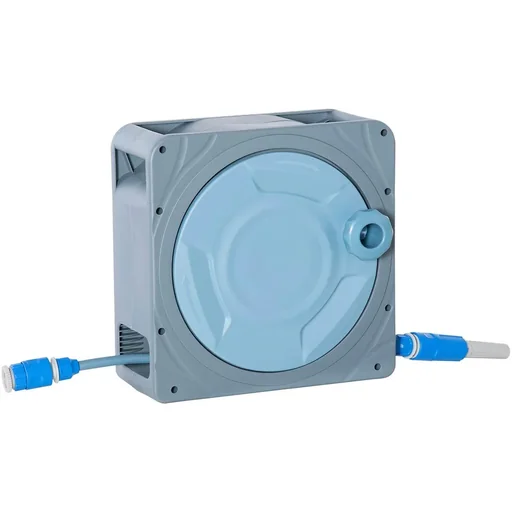 "Hose reel - 10 meters - gray/blue - 31.5 x 13 x 31 cm image"