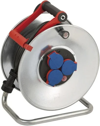 "Cable reel Garant S IP44, diameter 290mm, sheet steel, oil-resistant cable, 25m image"