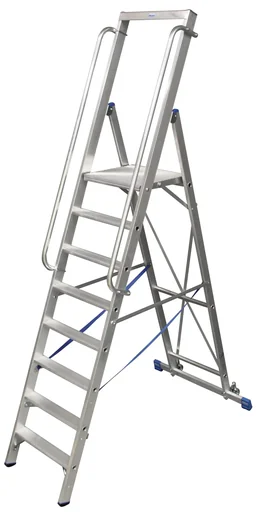 "Stepladder with large standing platform, 12 steps image"