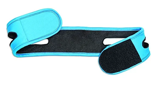 "Anti-snoring band, blue/black image"