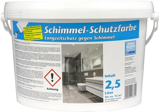 "Mold protection paint white, 2.5 liters image"