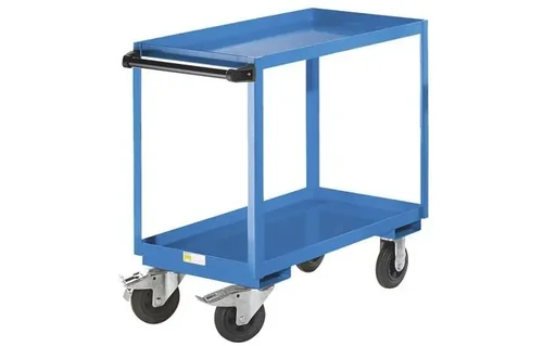 "Green Value 2-tier sheet metal tub trolley image"