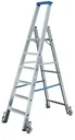 Aluminum stepladder with 12 steps, mobile ladder