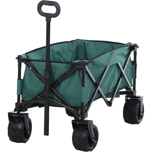 "Handcart Foldable handcart 360° garden cart Transport cart with telescopic handle Adjustable handle height Beach cart image"