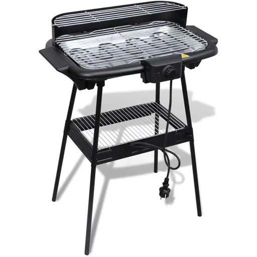 "Electric standing rectangular barbecue image"