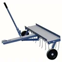 Turfmaster trailed scarifier rake - de-mosser & lawn aerator 100 cm.