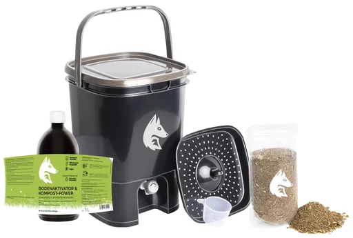 "Bokashi Bucket Compost Starter Set Profi, 19 Liter image"
