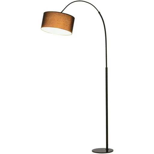 "Floor lamp with 180° adjustable lampshade black image"