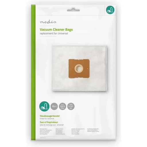 "Nedis Universal Vacuum Cleaner Bags - 10 Pack image"