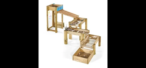 "Discovery Water Game Forest, outdoor water game for children made of wood, painting disc, natural image"
