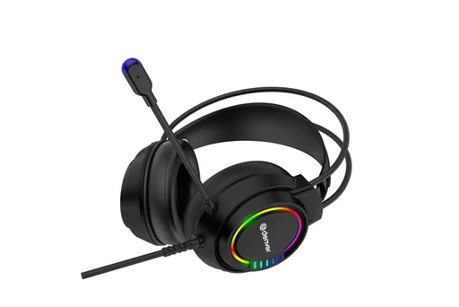 "Gaming headset, over-the-head headphones, with USB port and LED light image"