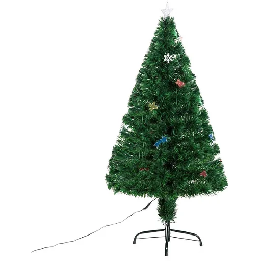 "Christmas tree LED light fiber 120cm green image"