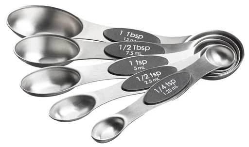 "Double measuring spoon 2-in-1, 5-piece image"