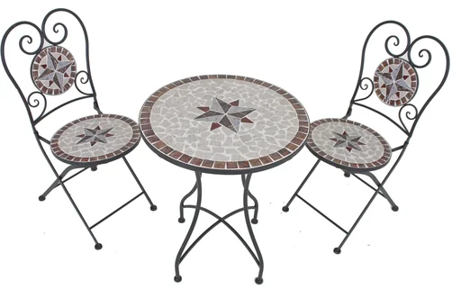 "Balcony set "Mosaic Amarillo" 3-piece image"