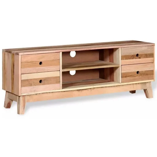 "TV cabinet solid recycled wood image"
