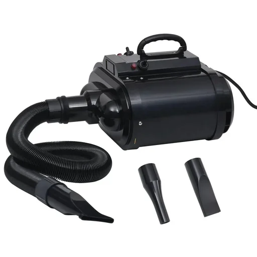 "Pet hair dryer dual motor black image"