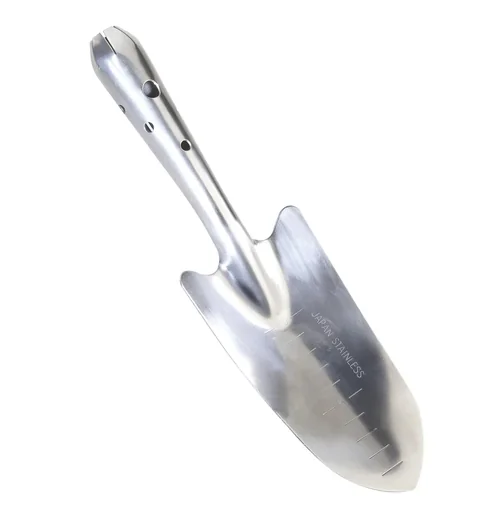 "Stainless steel planting trowel image"