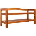 Acacia wood shoe rack 2 levels