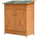 Tool shed wood garden shed tool shed double door