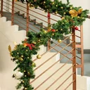 Garland Christmas wreath 5M WITH lights for indoor/outdoor