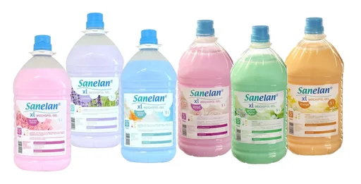"Fabric softener gel lavender, 5 l including dosing cup and tap image"