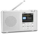 DAB+/FM radio with RDS, rechargeable battery, portable, white