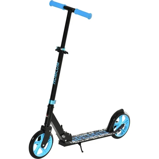 "Children's scooter foldable kick scooter with rear brakes for 14+ youth scooter height adjustable wheels 200 mm up to 100 kg b image"