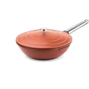 Performance Series Wok Pan - Wok with Lid - 28 cm - Orange