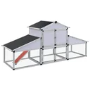 Chicken coop with run and nesting box Alaun
