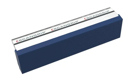 "Aluminum-rubber magnetic vice jaws 125 mm image"