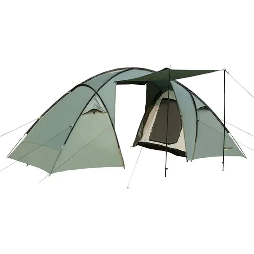 "Camping tent for 4-5 people green image"