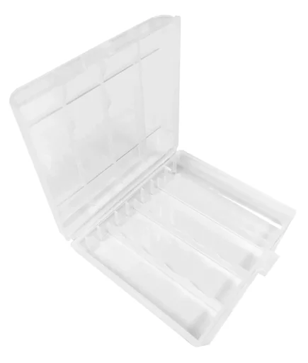 "Storage box for 4 batteries or rechargeable batteries - suitable for Micro and image"