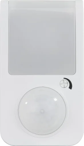 "LED plug-in light with motion detector 2.5 watts, white image"