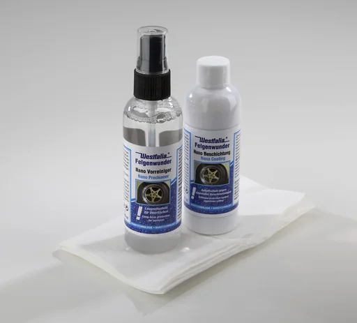 "Nano rim coating 100 ml and pre-cleaner 100 ml with polishing cloth image"
