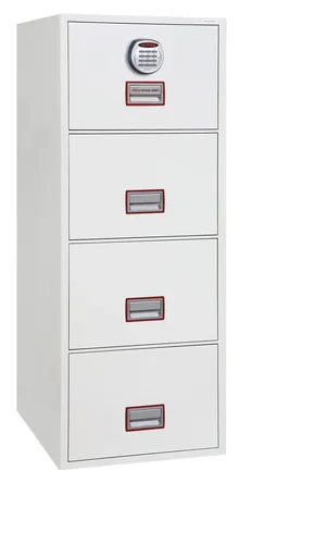"World Class Vertical Fire File filing cabinet with 4 drawers and electronic lock image"