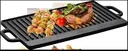 2-in-1 reversible cast iron grill plate