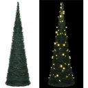 Christmas tree with LED pop-up 150 cm green