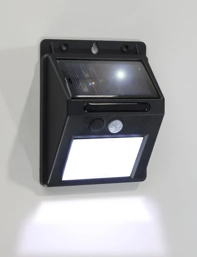 "Solar wall light with infrared motion detector image"
