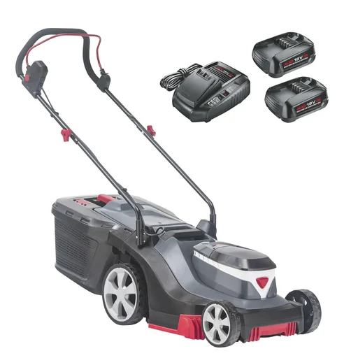 "BOSCH HOME AND GARDEN COMPATIBLE Cordless Lawnmower 3.22 Li Easy incl. 2 batteries and charger - Maneuverable and compact image"