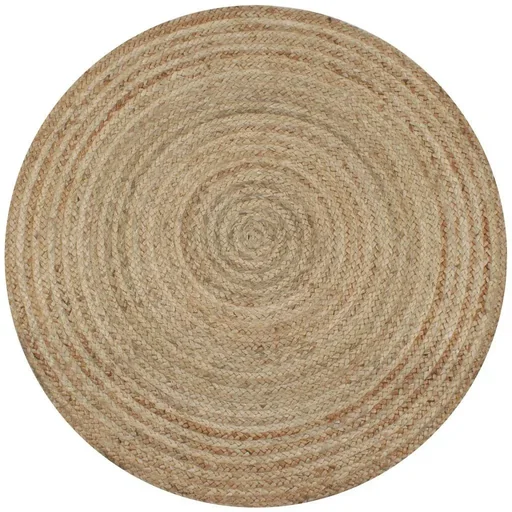 "Round rug 150 cm woven jute image"