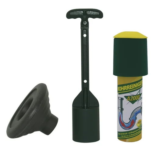 "Pressure drain cleaner complete set 3-piece - drain-free in seconds image"