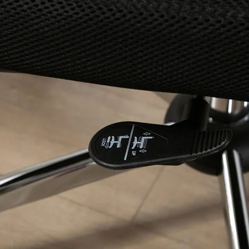 "Office chair with rocking function and headrest Black image"