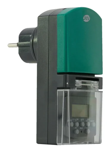 "Digital outdoor timer, color: anthracite-green image"