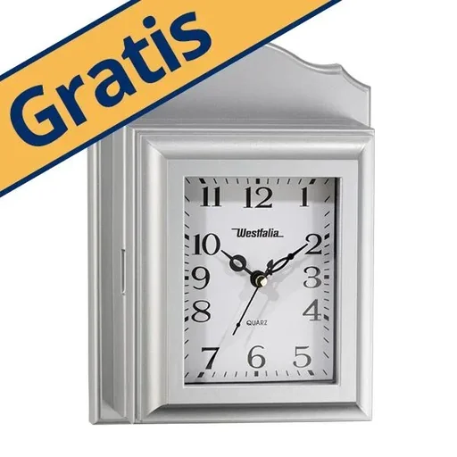 "Clock with key box image"