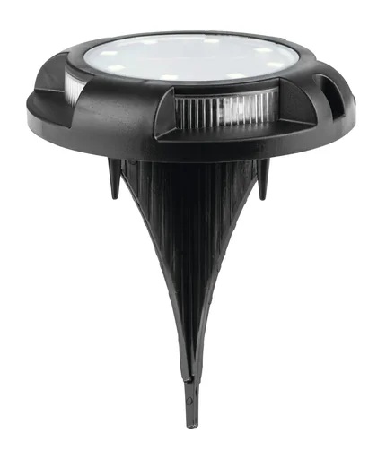 "Set of 4 solar floor lights with twilight sensor image"